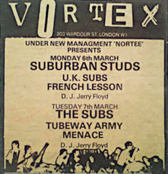 Vortex Newspaper Advery 1978